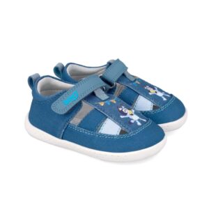 Garvalin Barefoot sandália lona Bluey azul