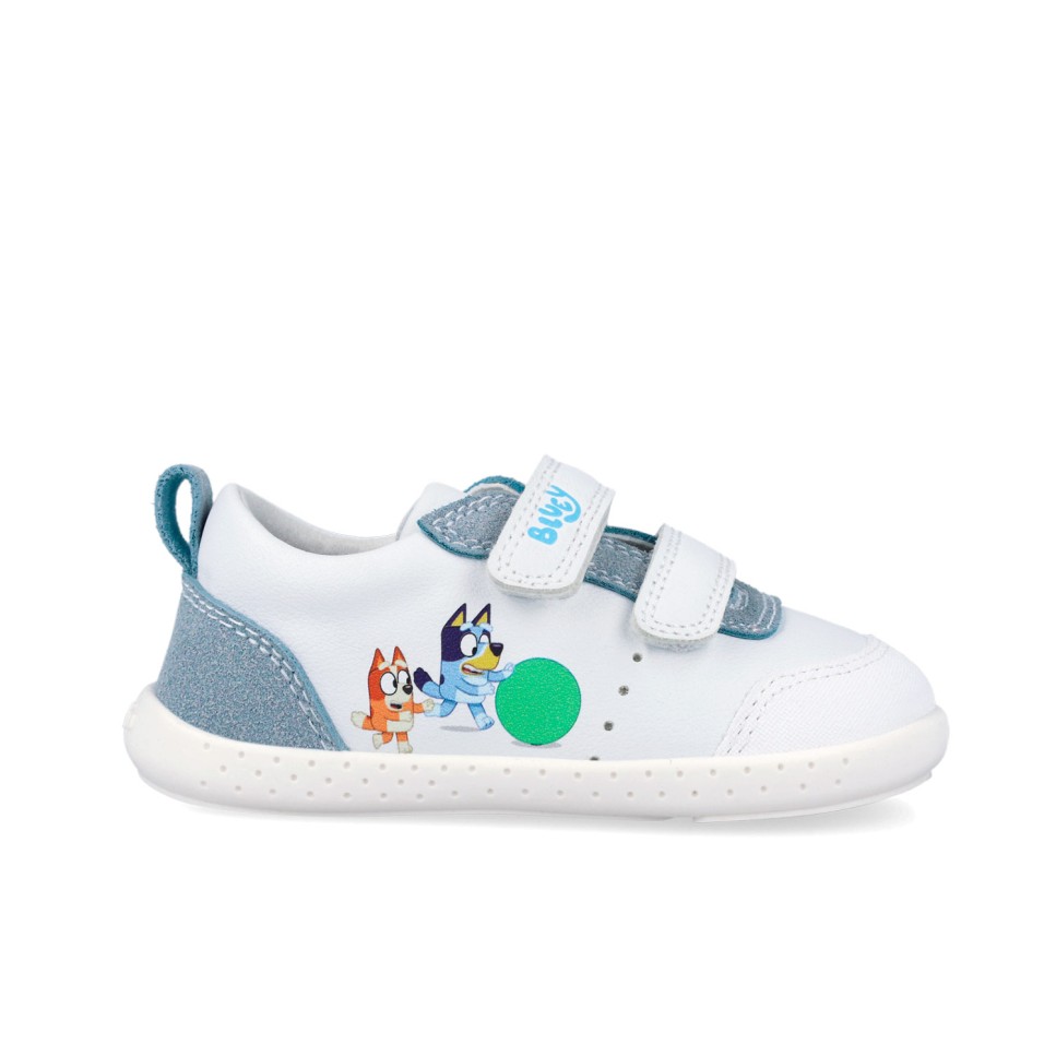 Garvalin barefoot sapatilha lona Bluey branca
