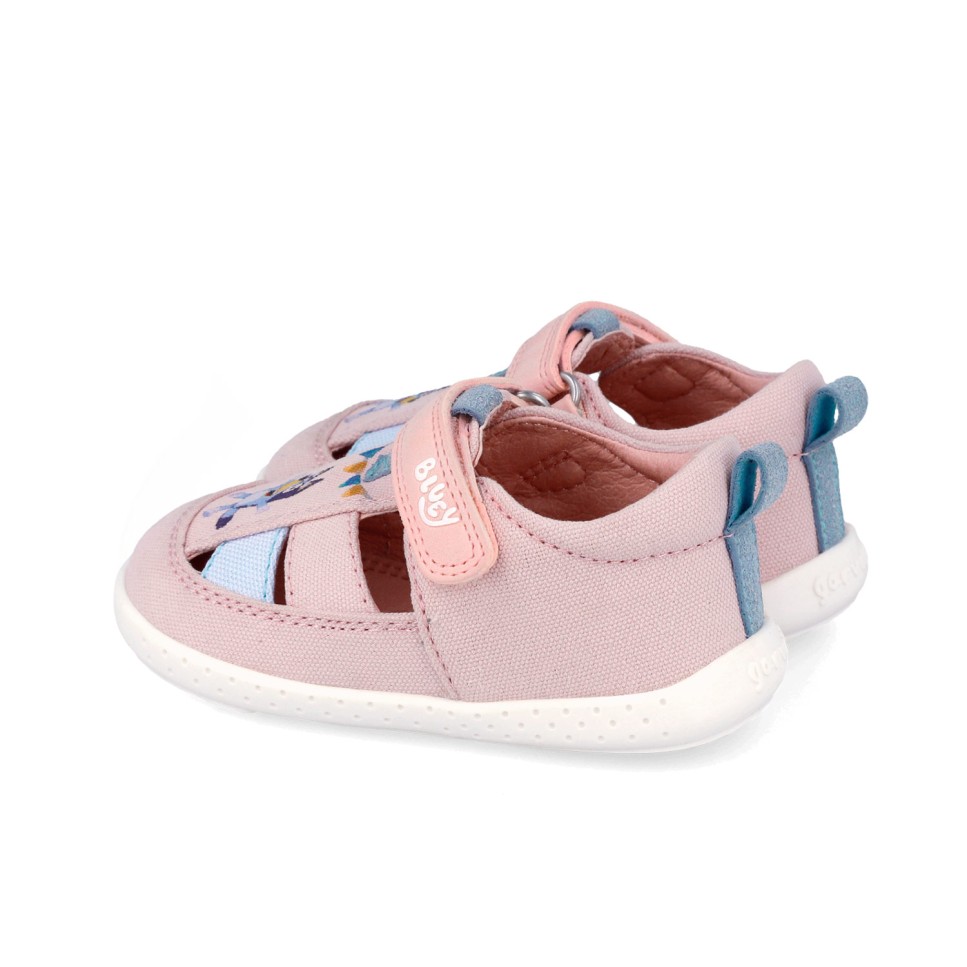 Garvalin Barefoot sandália lona Bluey rosa - Image 2